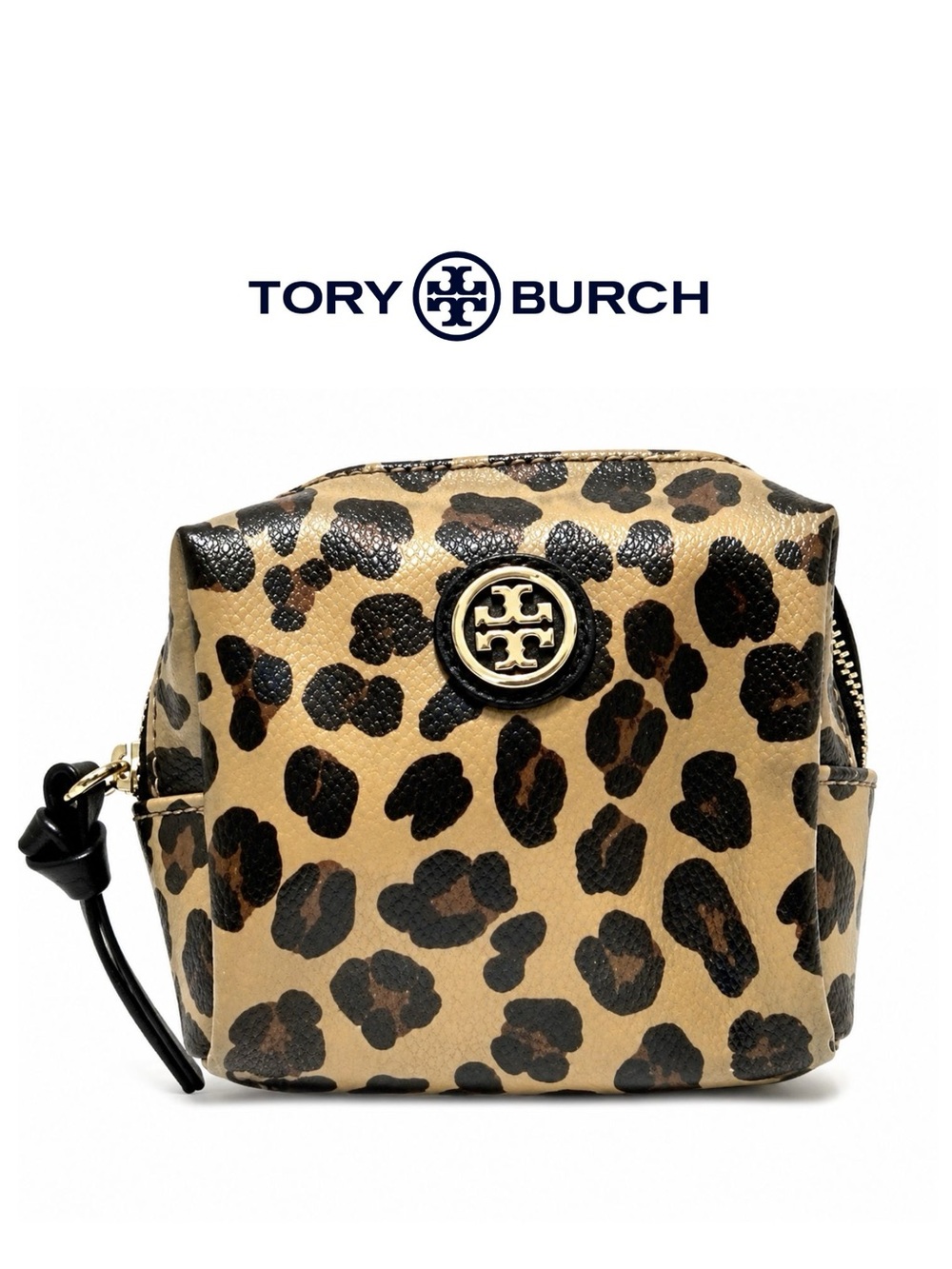 Tory Burch Leopard Print Mini Cosmetic Pouch